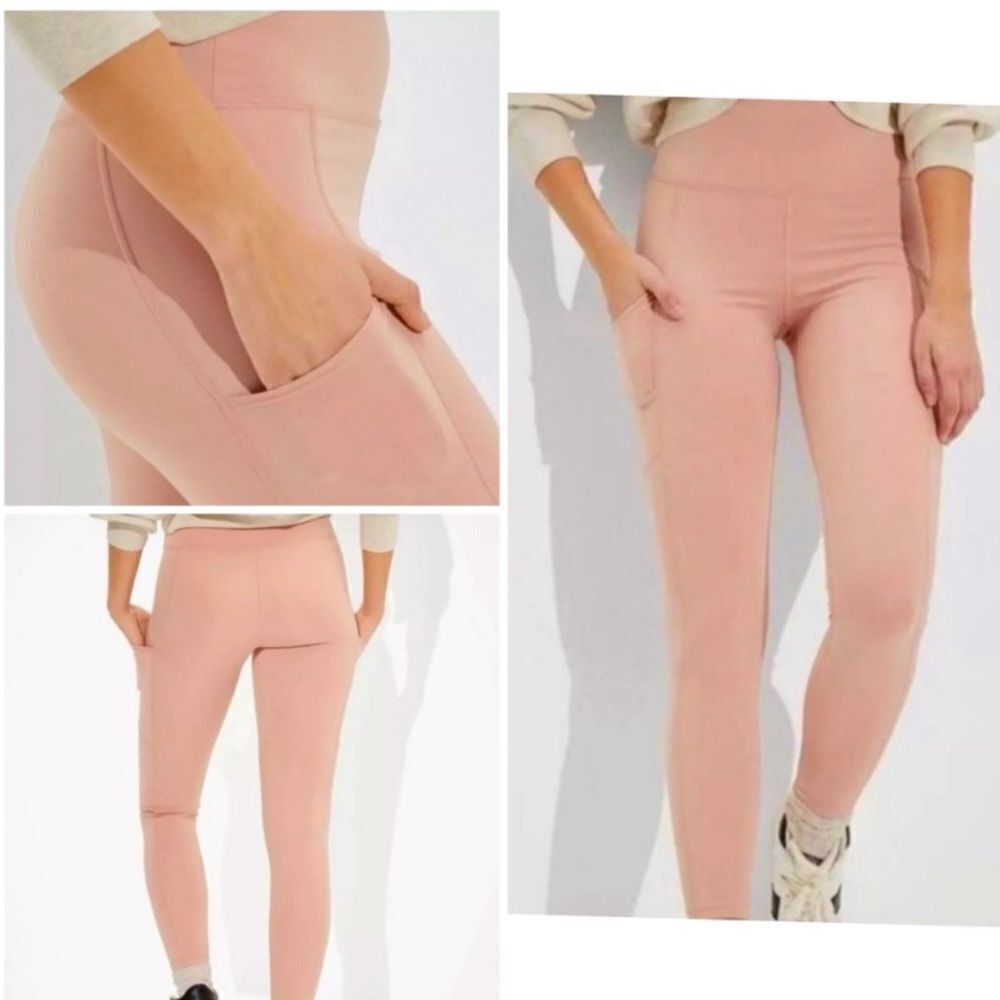 NWT American Eagle The Everything Pocket Leggings size Large in Pink